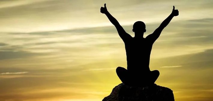 Sunset Man Thumbs Up Freedom