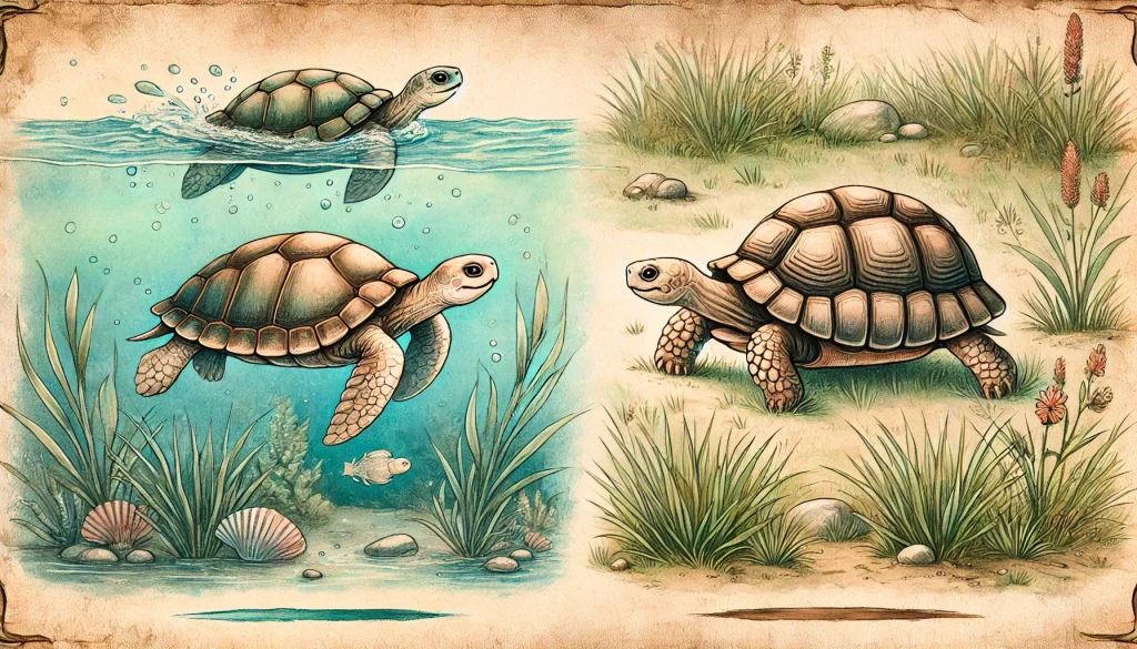 How turtles are different from tortoises