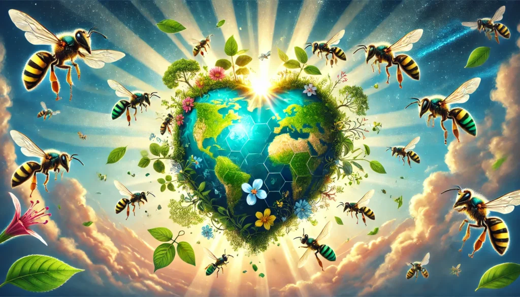 Heart Shaped Earth Wasp Illustration Creature Courage