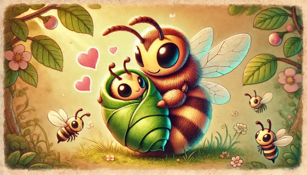 Hornet with Baby art Creature Courage