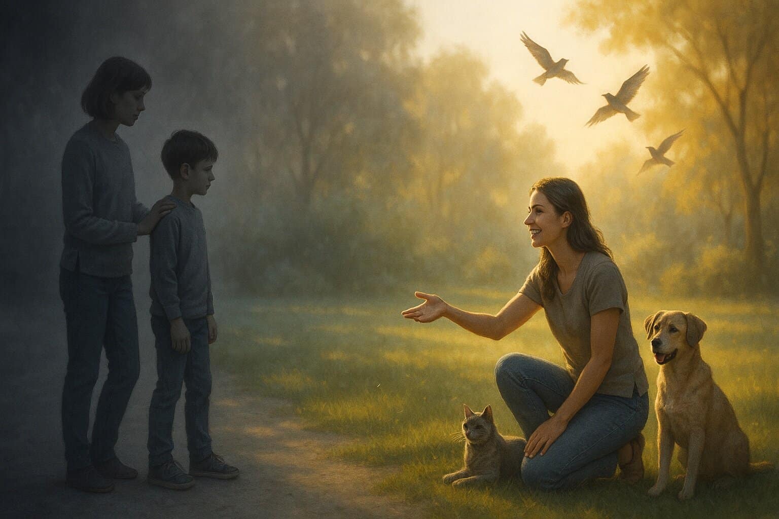 A woman beckons those with animal phobia to find freedom