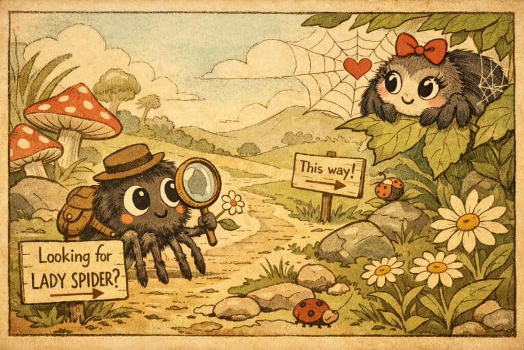 Spider Season Male looking for Female Cute Art Creature Courage