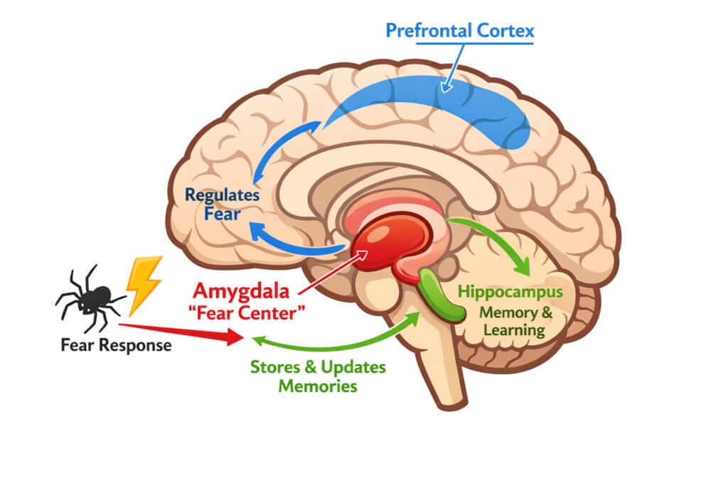 Brain Diagram How Fear Works in The Mind Creature Courage