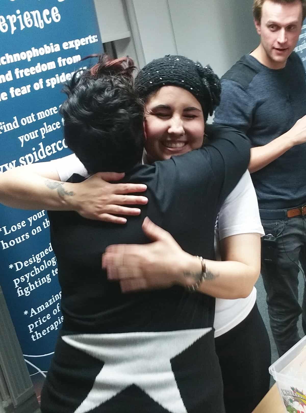 Britain Stelly Hug Client Spider Courage Experience Creature Courage