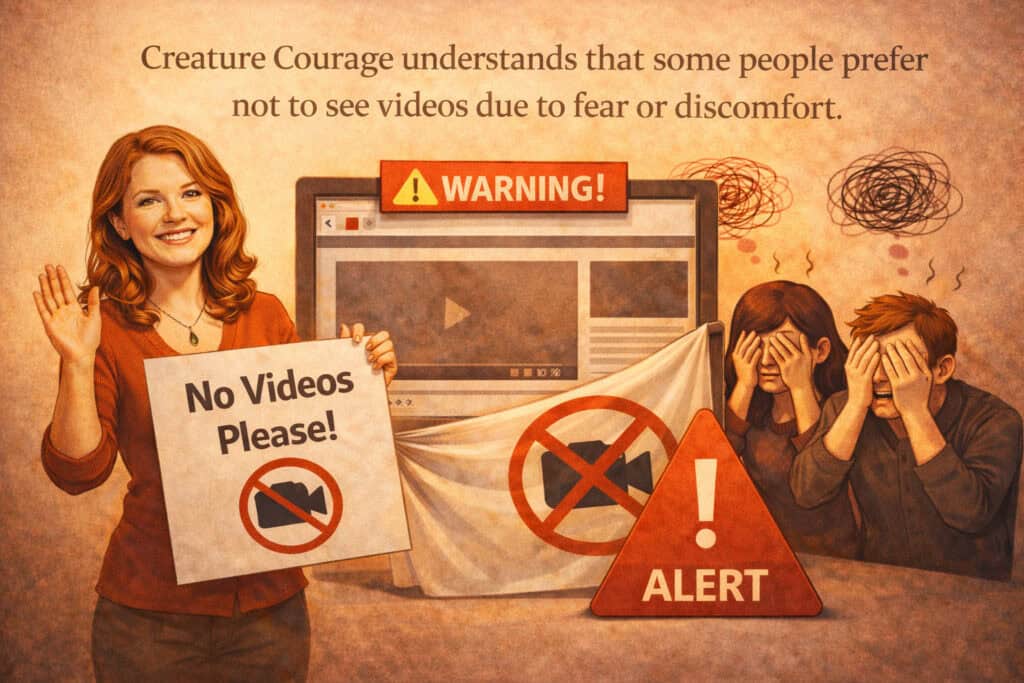 No Video Of Real Animals For Animal Phobias Creature Courage