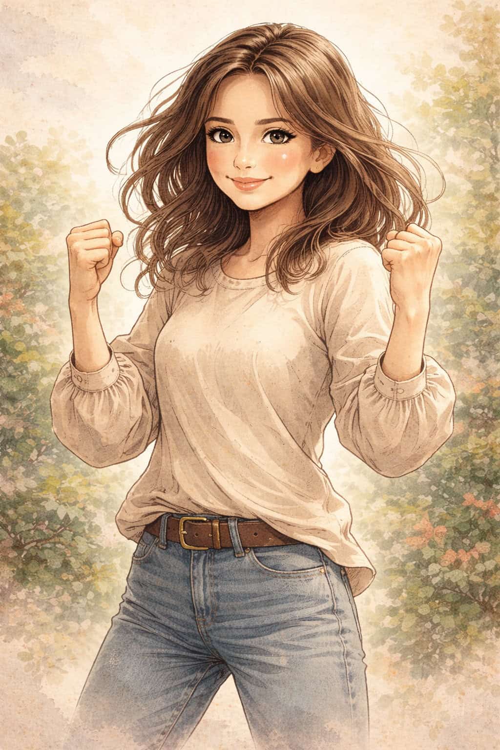 Woman Empowered Feeling Strong Creature Courage