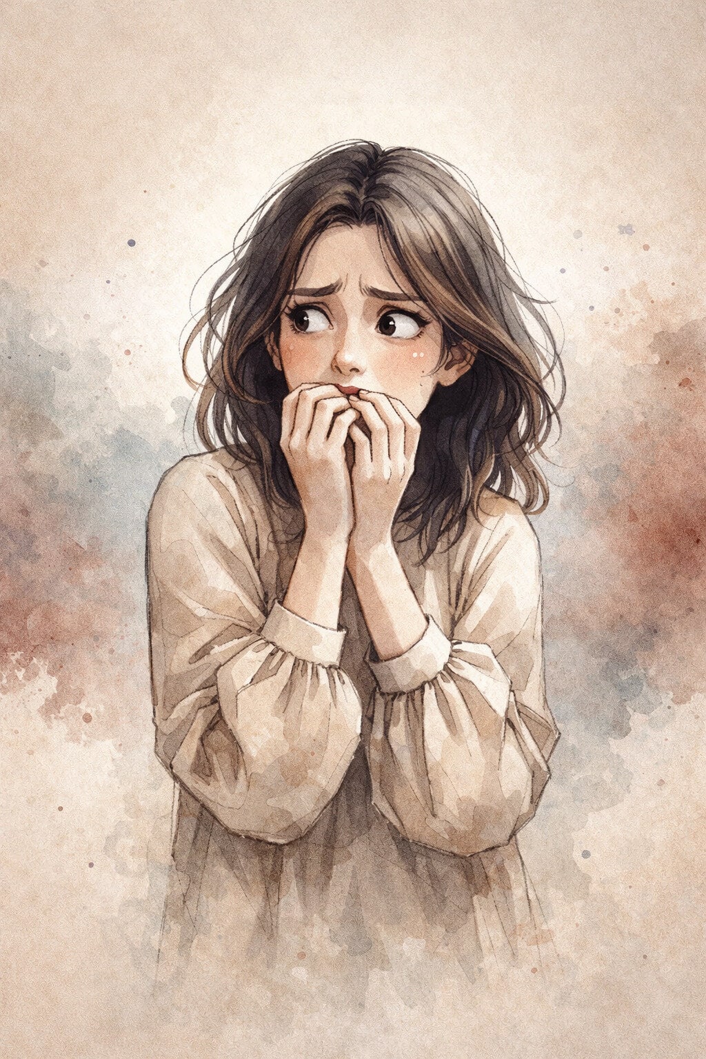 Woman Looking Scared Overcoming Animal Phobias Creature Courage