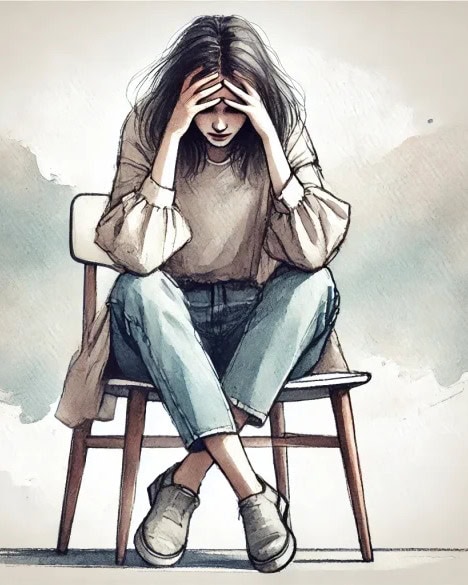 Woman Stressed About Animal Phobias Creature Courage