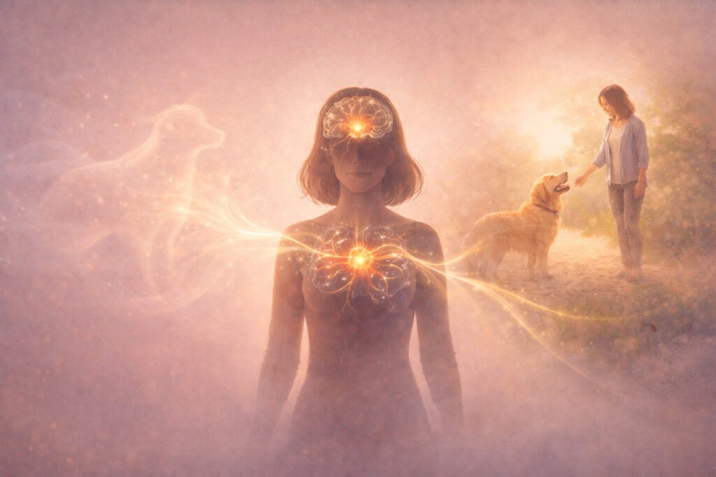 Illustration showing imagined dog and real dog interaction highlighting difference between hypnotherapy and exposure therapy Creature Courage