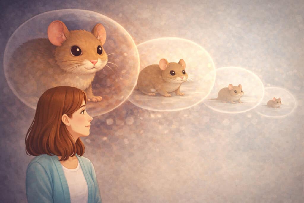 Example of NLP mental imagery technique changing perception of a feared animal Creature Courage