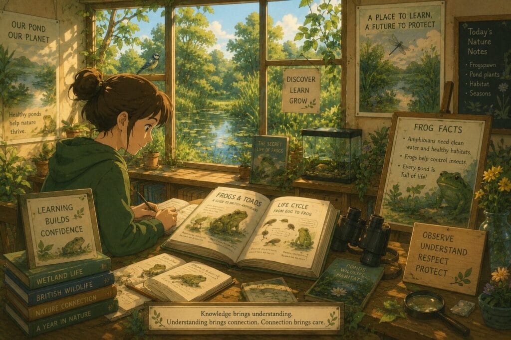Illustration representing therapy and gradual exposure for a fear of frogs and toads.