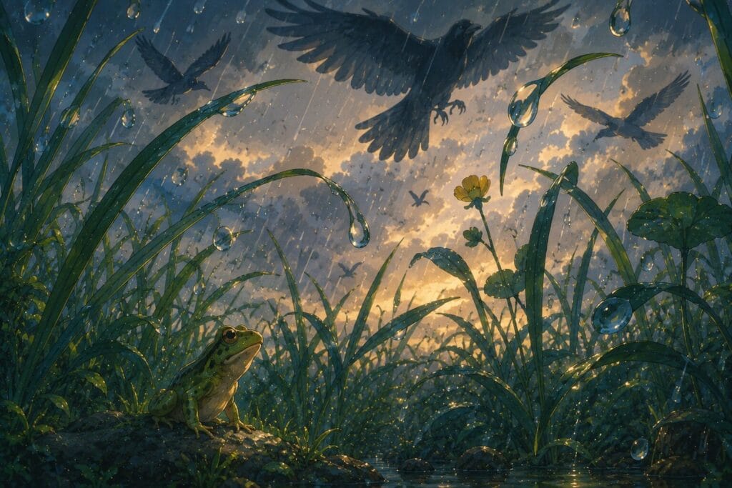Illustration encouraging empathy and understanding of frogs and toads.